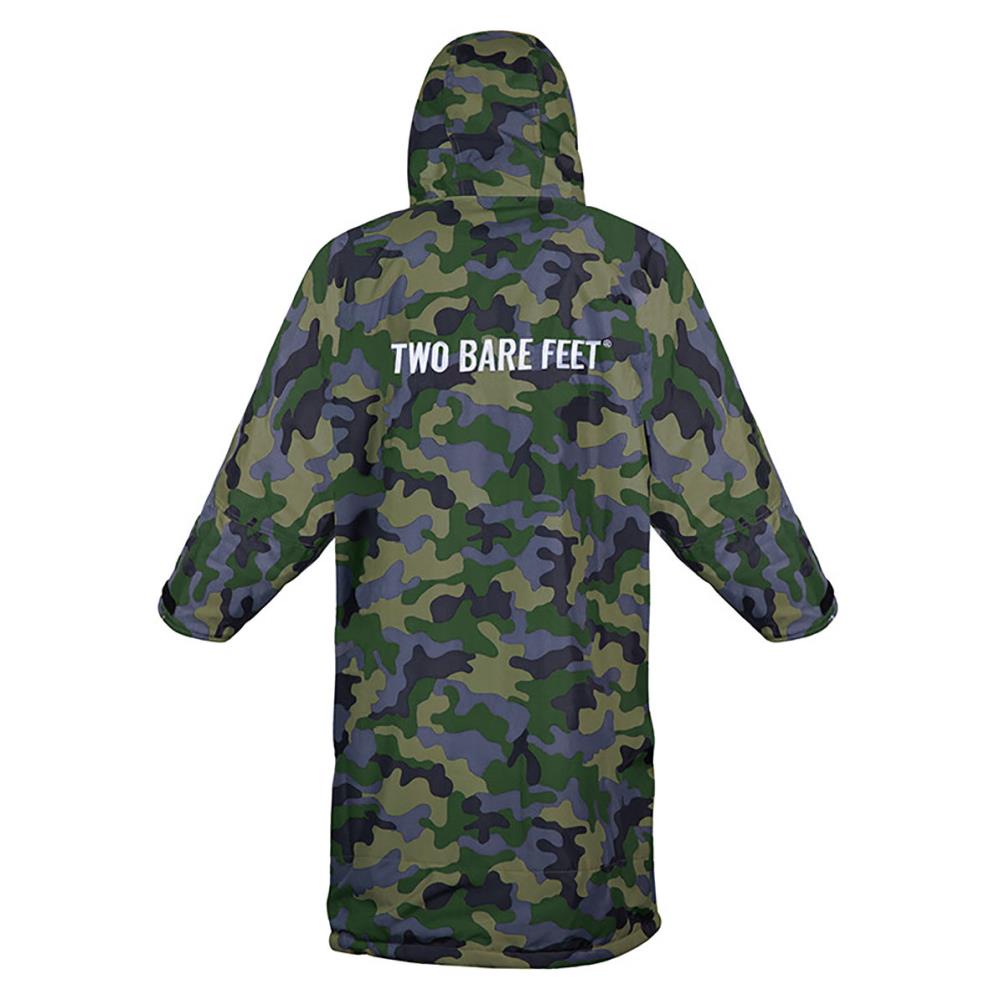 Two Bare Feet Kids Weatherproof Changing Robe & Changing Mat - Green Camo / Green Extra Image 1
